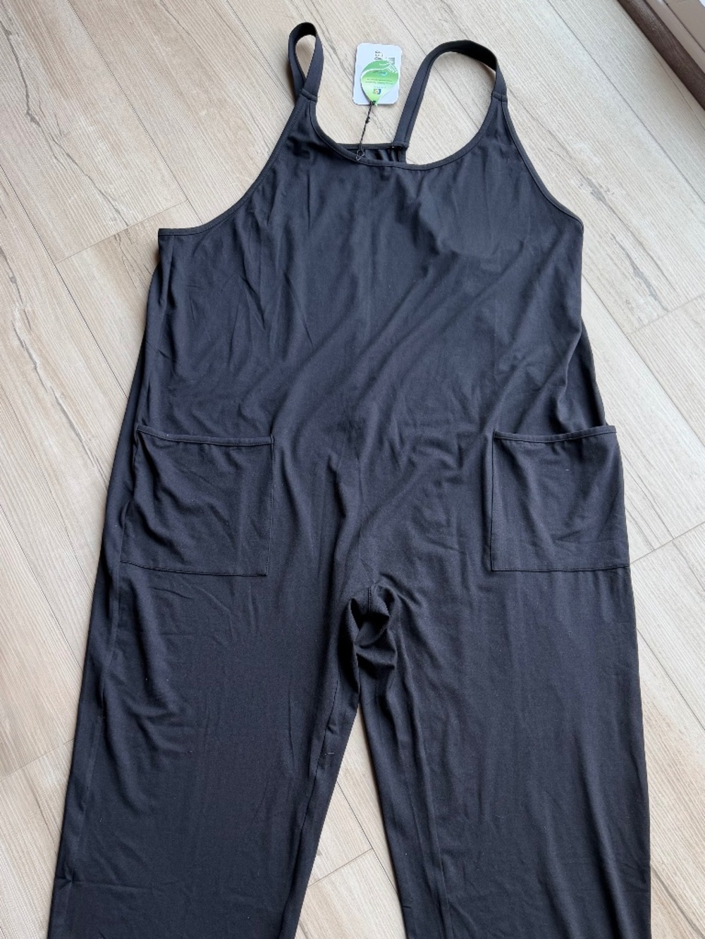 NWT Zyia Newport Downtime Jumpsuit RC   M Black